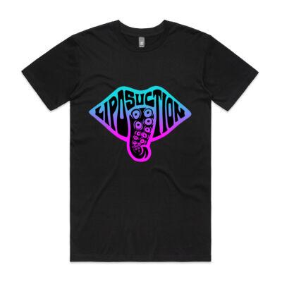 Liposuction Tongue Logo Men's T-Shirt (Black) Thumbnail